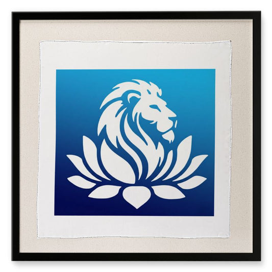SingularityZ RadiantOrigin RGB | Sanity Blue Framed Silk Print