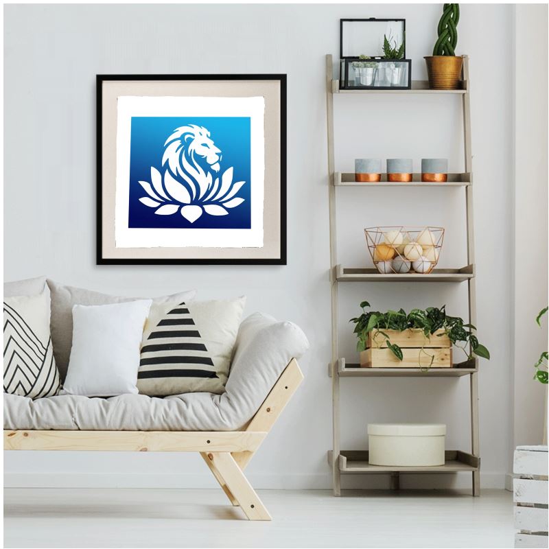 SingularityZ RadiantOrigin RGB | Sanity Blue Framed Silk Print