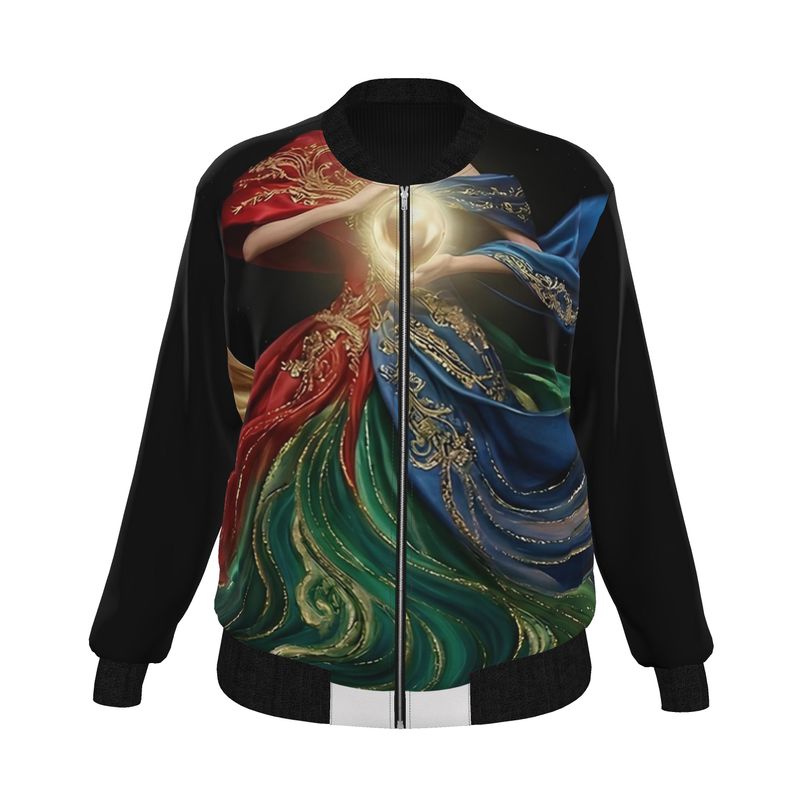SingularityZ RadiantOrigin RGB | The Awakening of RadiantOrigin Silk Bomber Jacket (Reversible)