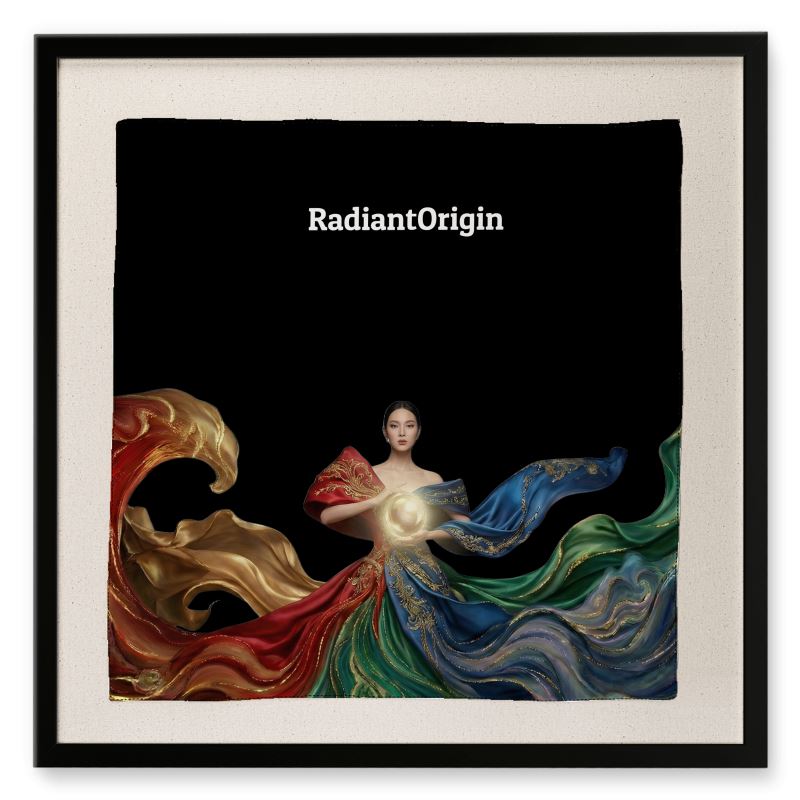 SingularityZ RadiantOrigin RGB | Metastatic Light, Resting Still Framed Silk Print