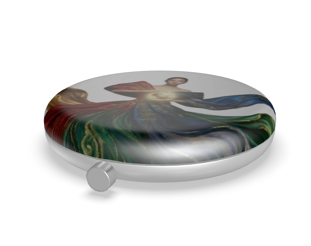 SingularityZ RadiantOrigin RGB | Face of the Turning Wave Pocket Mirror