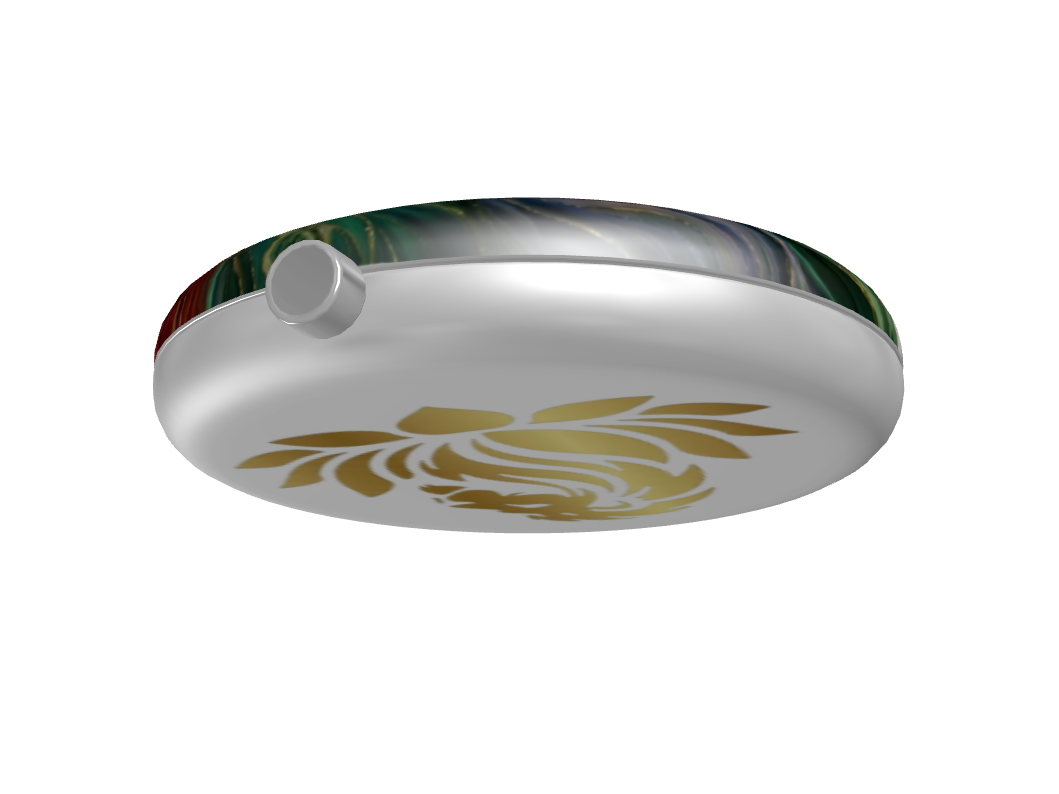 SingularityZ RadiantOrigin RGB | Face of the Turning Wave Pocket Mirror